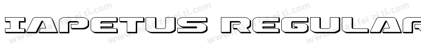 Iapetus Regular字体转换